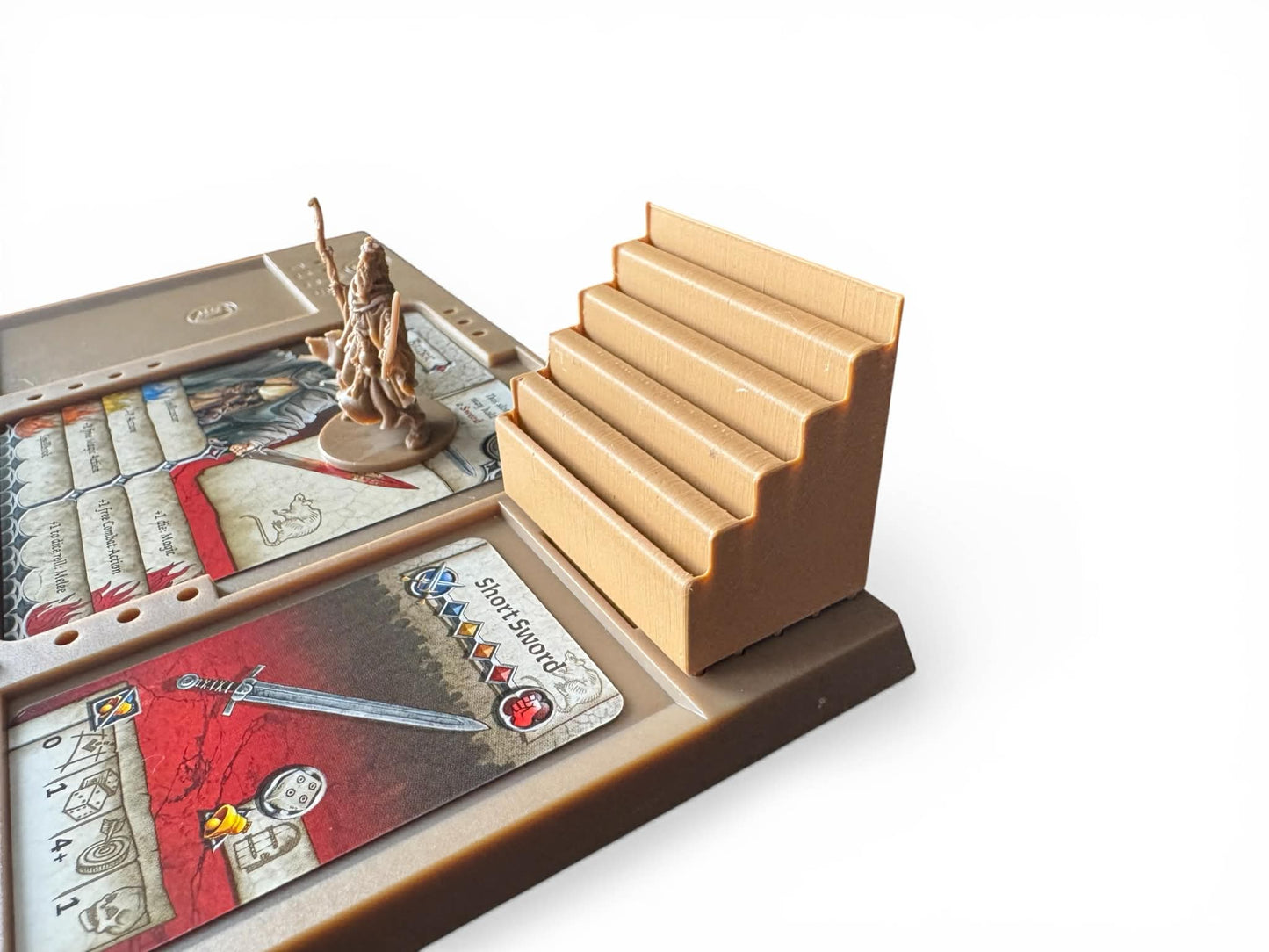 Zombicide Black Plague Card Holder Extension – 5-Slot Dashboard Upgrade | 3D Printed Accessory