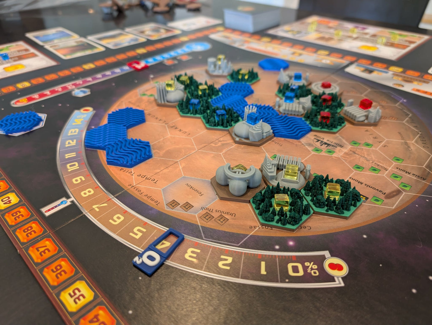 Terraforming Mars Tuiles 3D Multicolores