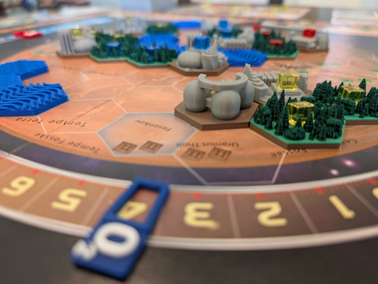 Terraforming Mars Tuiles 3D Multicolores