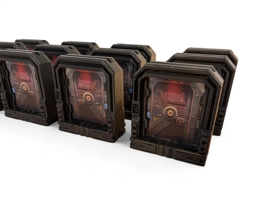 3D Doors for Nemesis Board Game – Sci-Fi Miniature Door Upgrades | Thematic Game Accessories