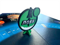 SETI Search for Extraterrestrial Intelligence 3D Pass Upgrade Markers | Board Game Accessories | 4 Players | 3D Printed