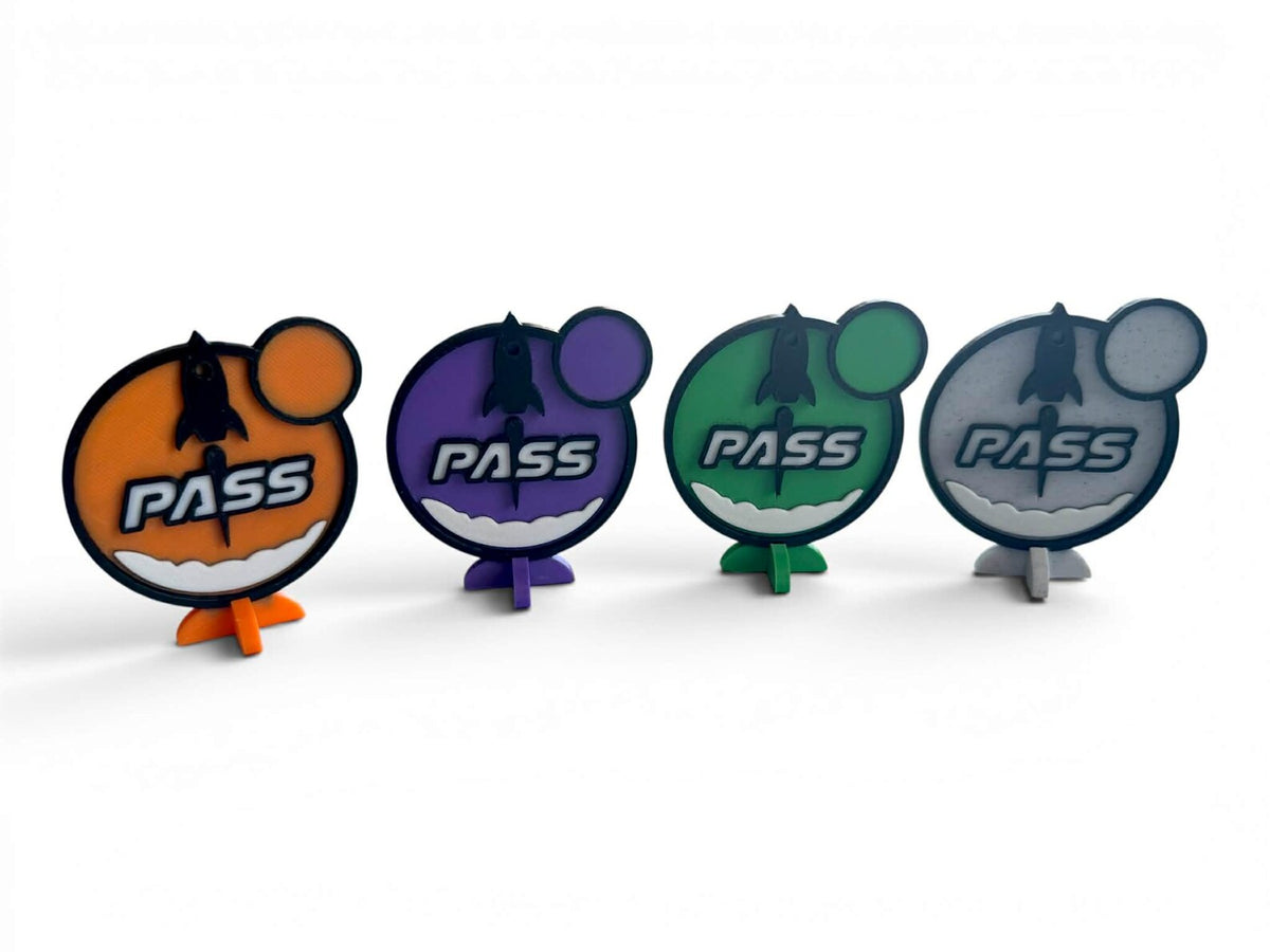 SETI Search for Extraterrestrial Intelligence 3D Pass Upgrade Markers | Board Game Accessories | 4 Players | 3D Printed