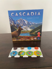 Cascadia board game tray