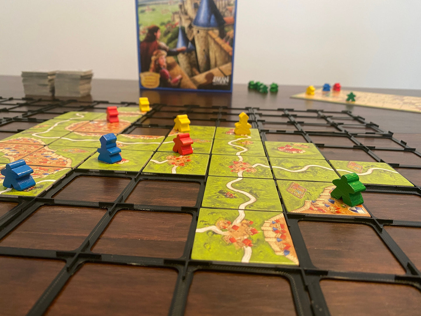 Carcassonne grid tile holder