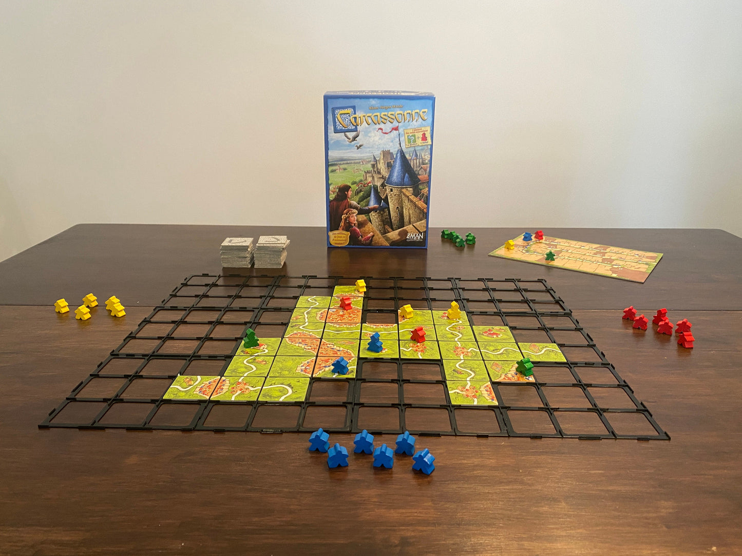 Carcassonne grid tile holder