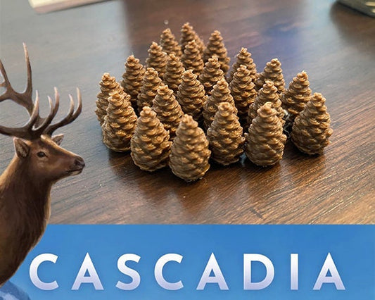 Cascadia 3d print pine tokens