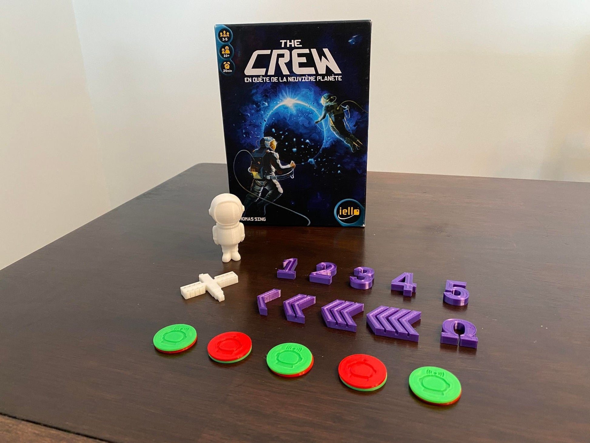 The Crew Board Game 3D tokens