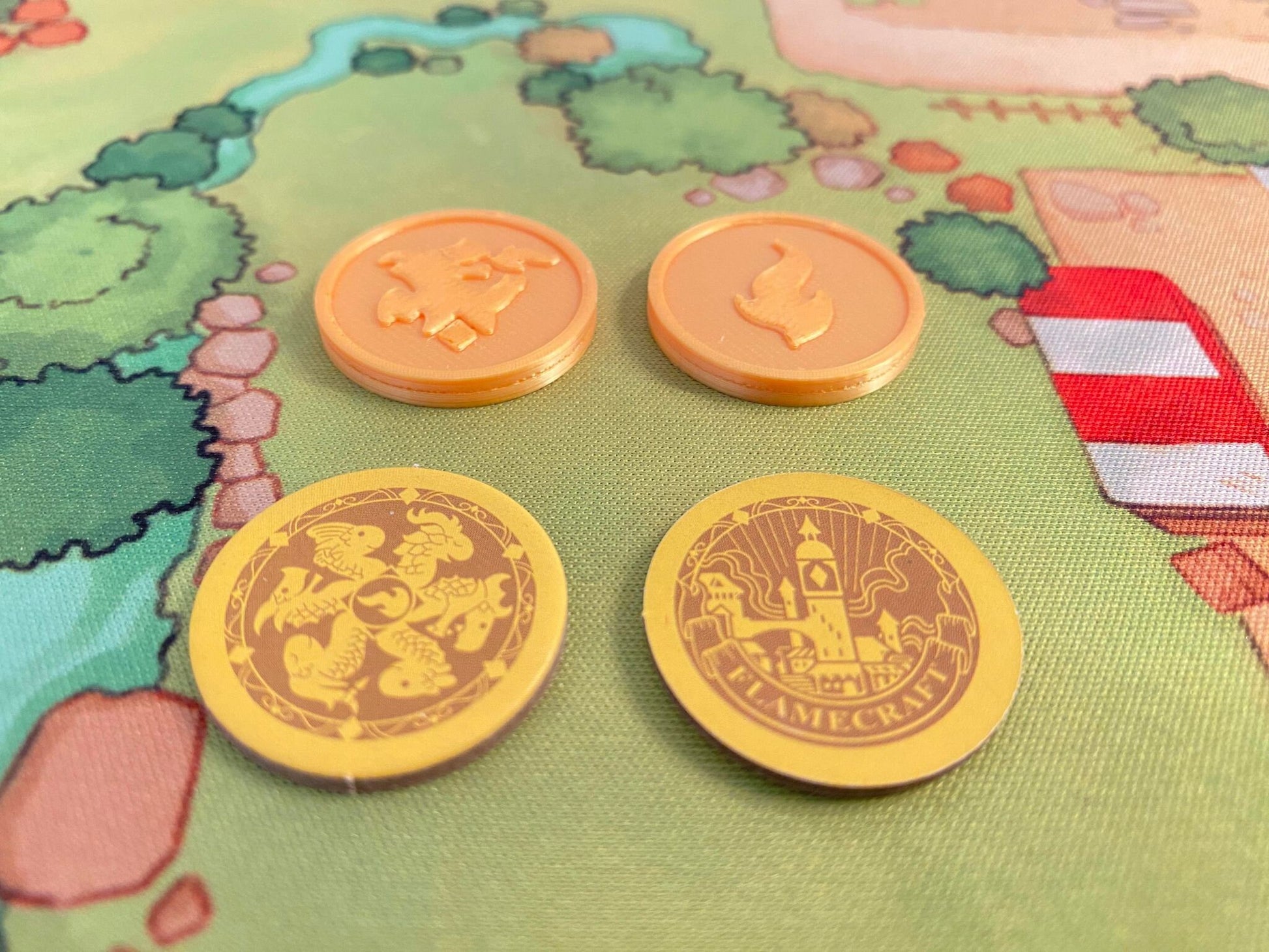 Flamecraft 3D gold coins 