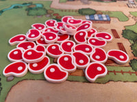 Flamecraft board game 3D upgrade tokens