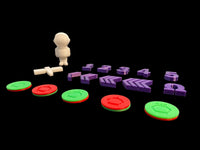 The Crew Board Game 3D tokens