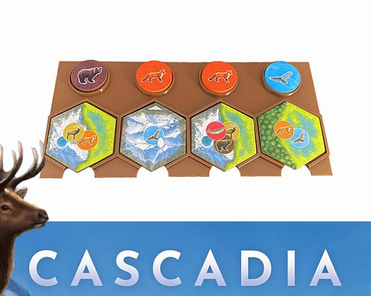 Cascadia board game tray