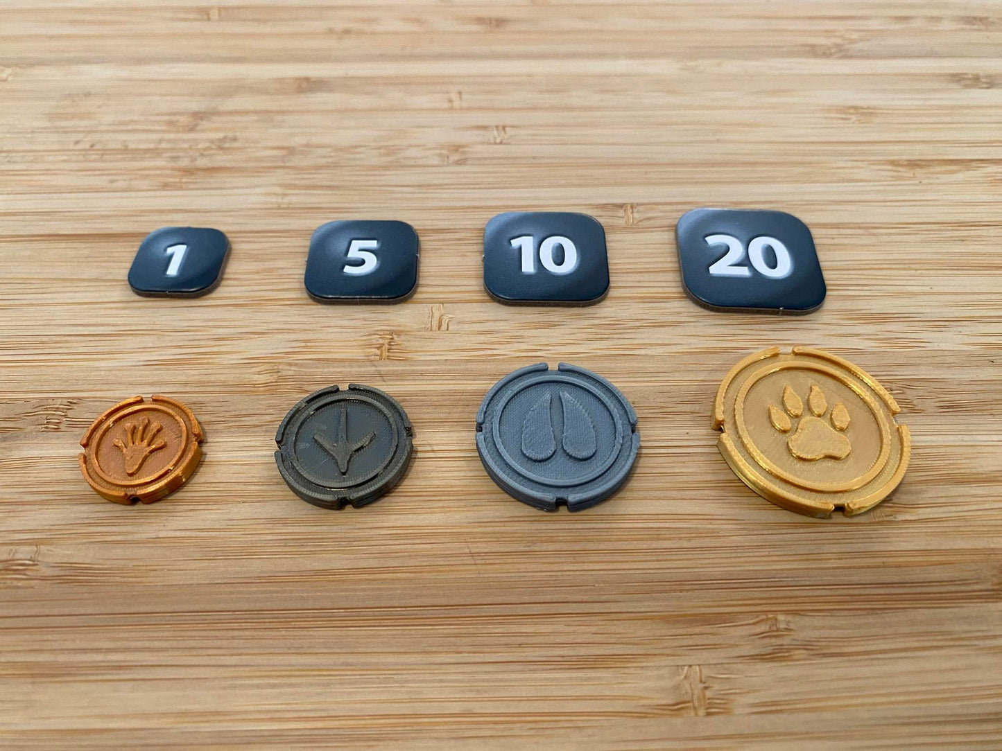 Ark Nova 3d print coins replacement for cardboard 