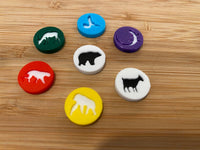 Ark Nova animal tokens close up