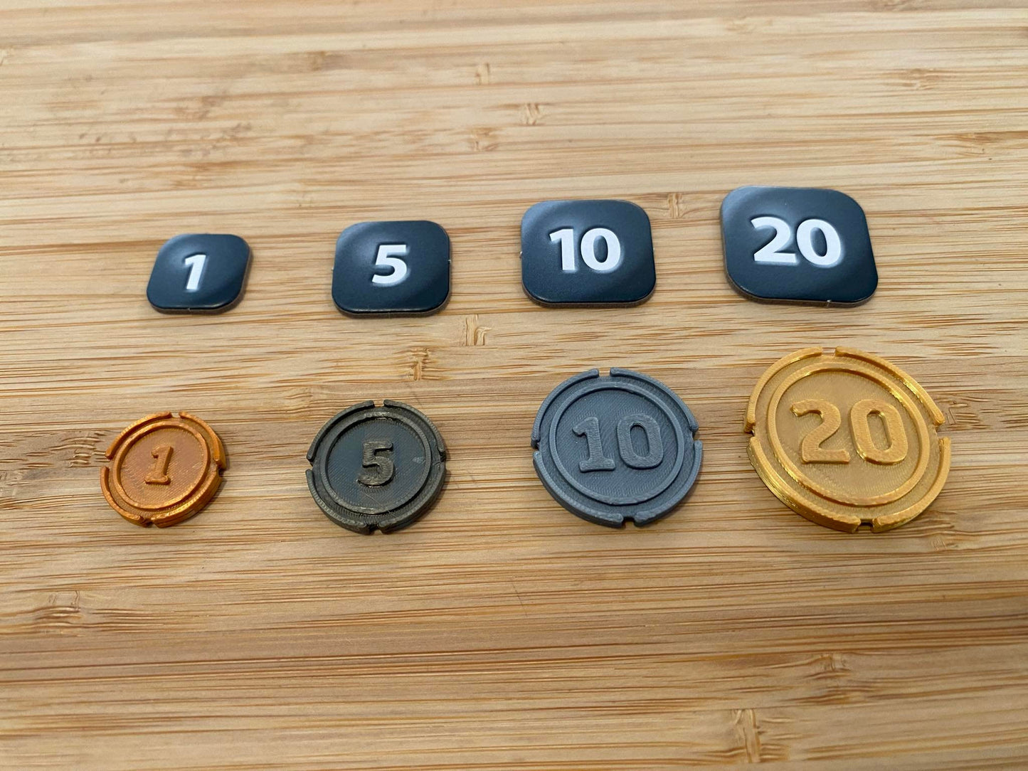 Ark Nova 3d print coins replacement