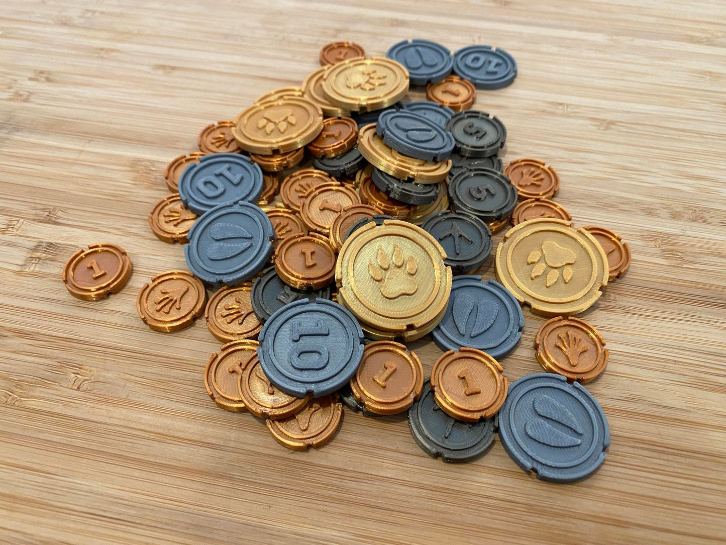 Ark Nova 3d print coins all coins