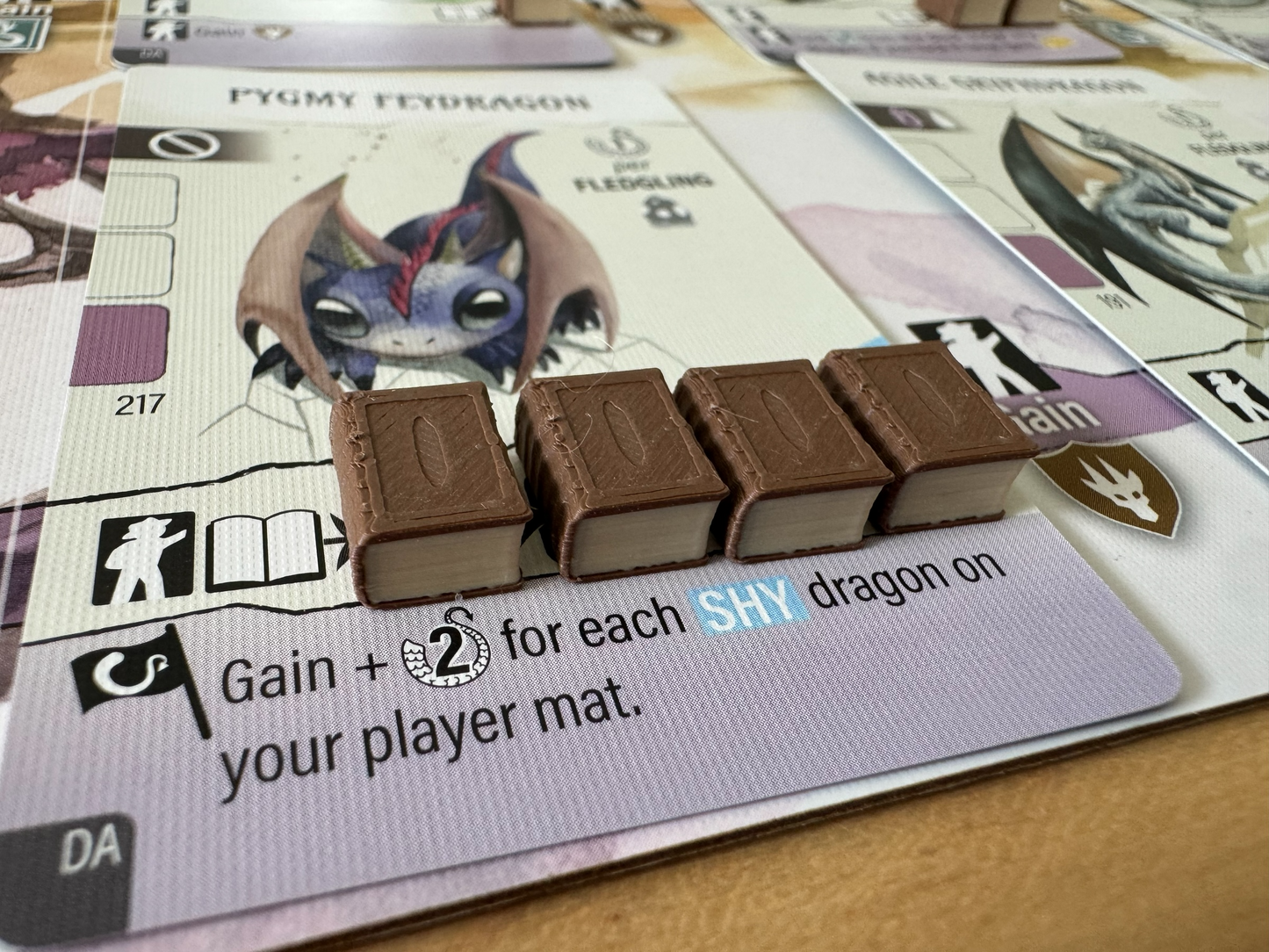 Wyrmspan Dragon Academy Training Tokens | 45 Book Tokens Replace Wooden Cubes | 3D Printed Board Game Upgrade | Expansion Accessories