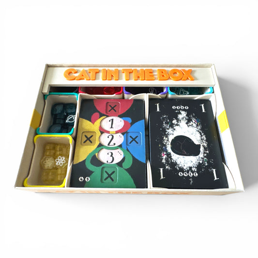 Cat in the Box Insert – 3D Printed Organizer, 10-Piece Flush Fit, Vertical Storage Ready