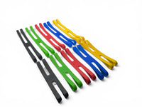 Rubber X Bands for Board Game Boxes — Small 12mm & Large 19.5mm — Card Game Box Bands, Random Colors, Set of 5 to 100