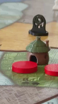 Spirit Island Dahan Hut Token Upgrade – 36 Pieces – Original Custom Design – Replace Wood Tokens – Board Game